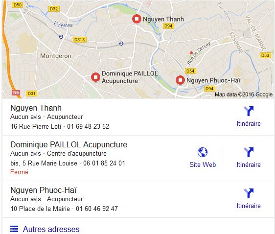 localisation google maps